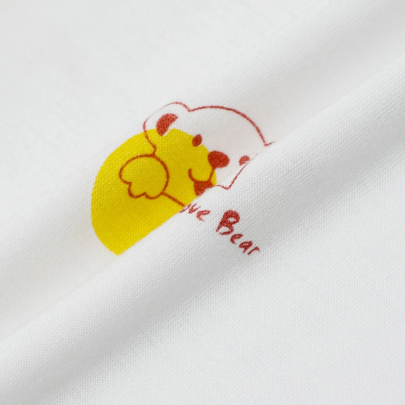 Bộ tay ngắn bé trai IQ Baby raplan in gấu màu xanh 7