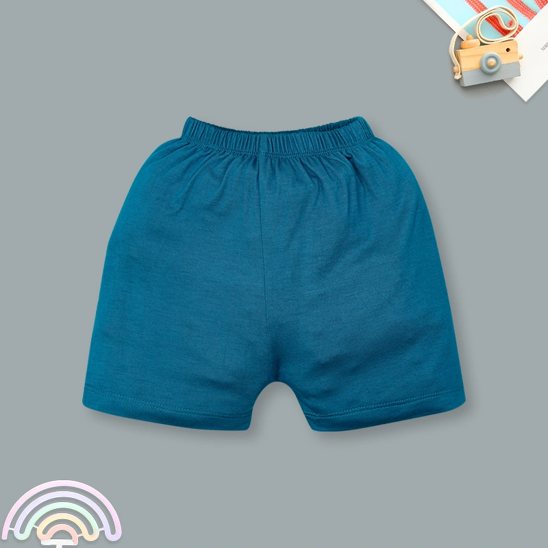 Bộ tay ngắn bé trai IQ Baby raplan in gấu màu xanh 8