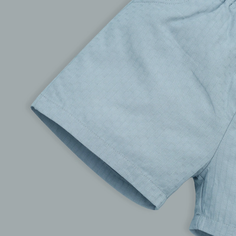 Bộ tay ngắn bé trai Lullaby NH556N màu xanh 12