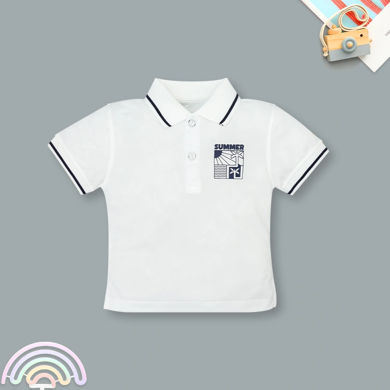 Bộ tay ngắn bé trai Rabity 965.005 màu trắng 2