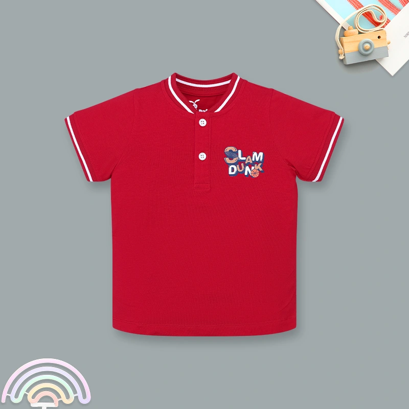 Bộ tay ngắn bé trai Rabity 965.006 màu đỏ 2