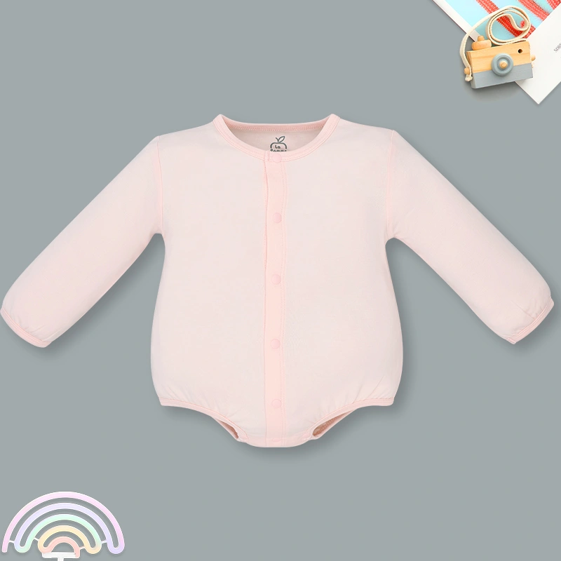 Bodysuit tay dài La Pomme giấc mơ mềm mại màu hồng 4