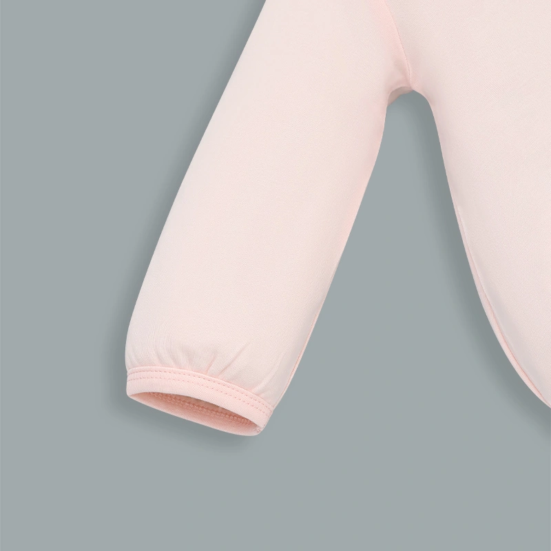 Bodysuit tay dài La Pomme giấc mơ mềm mại màu hồng 7