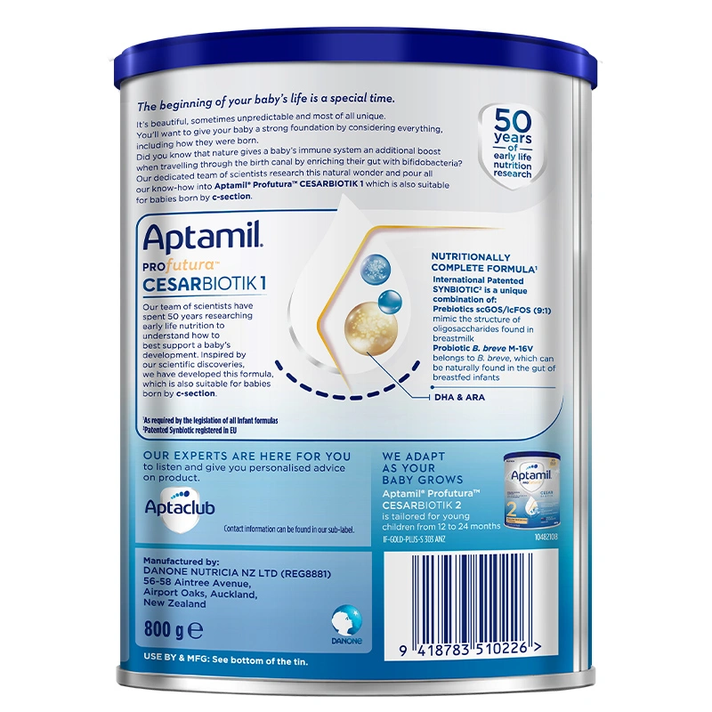Combo 2 sữa bột Aptamil Profutura Cesarbiotik số 1 800g (từ 0 - 12 tháng) - Giao bao bì ngẫu nhiên 2