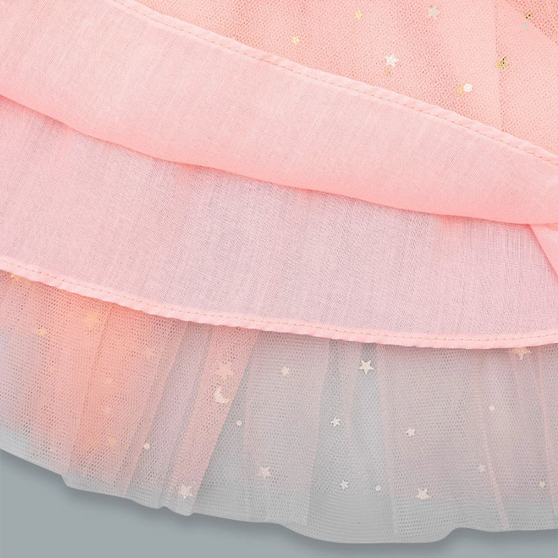 Đầm voan bé gái Rabity 953.010 màu trắng 15