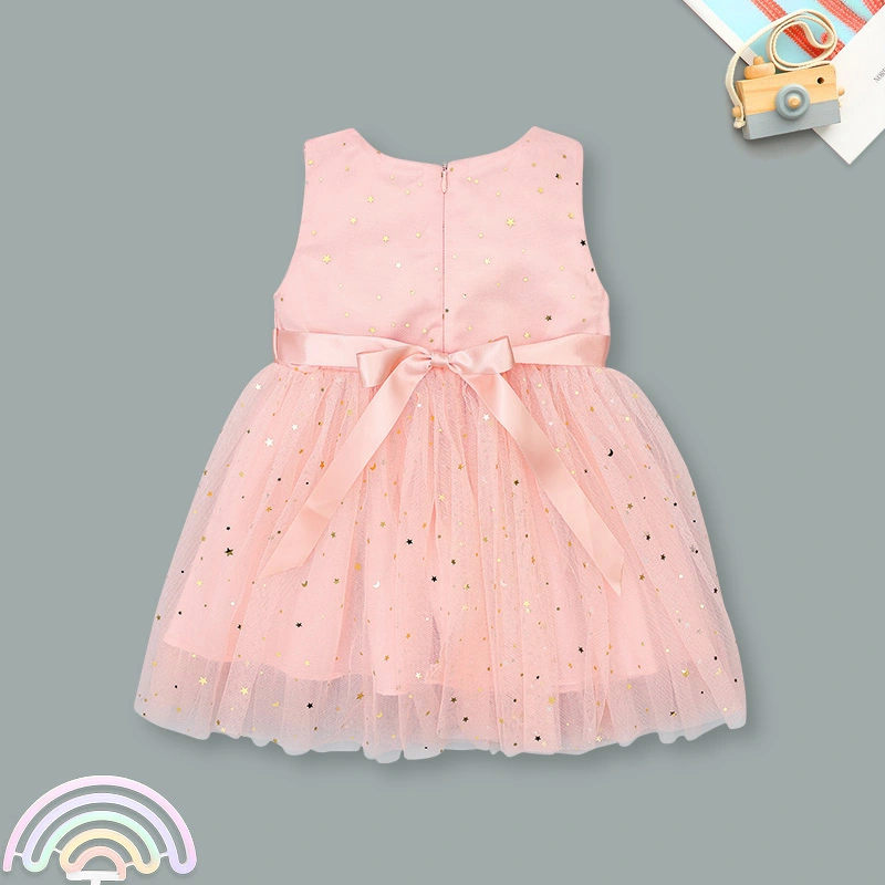 Đầm voan bé gái Rabity 953.010 màu trắng 11