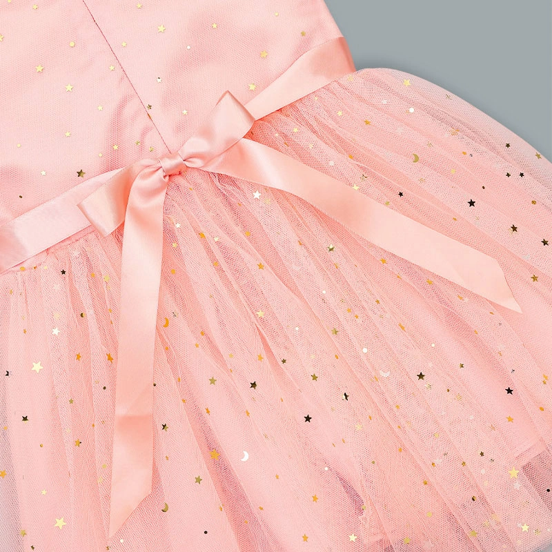 Đầm voan bé gái Rabity 953.010 màu trắng 18