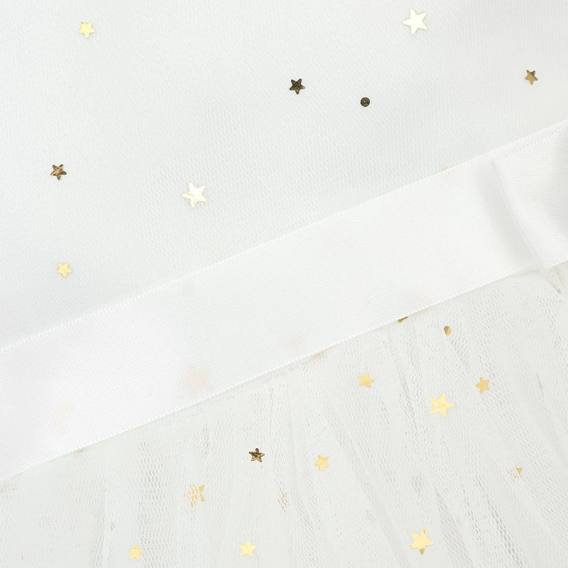 Đầm voan bé gái Rabity 953.010 màu trắng 9