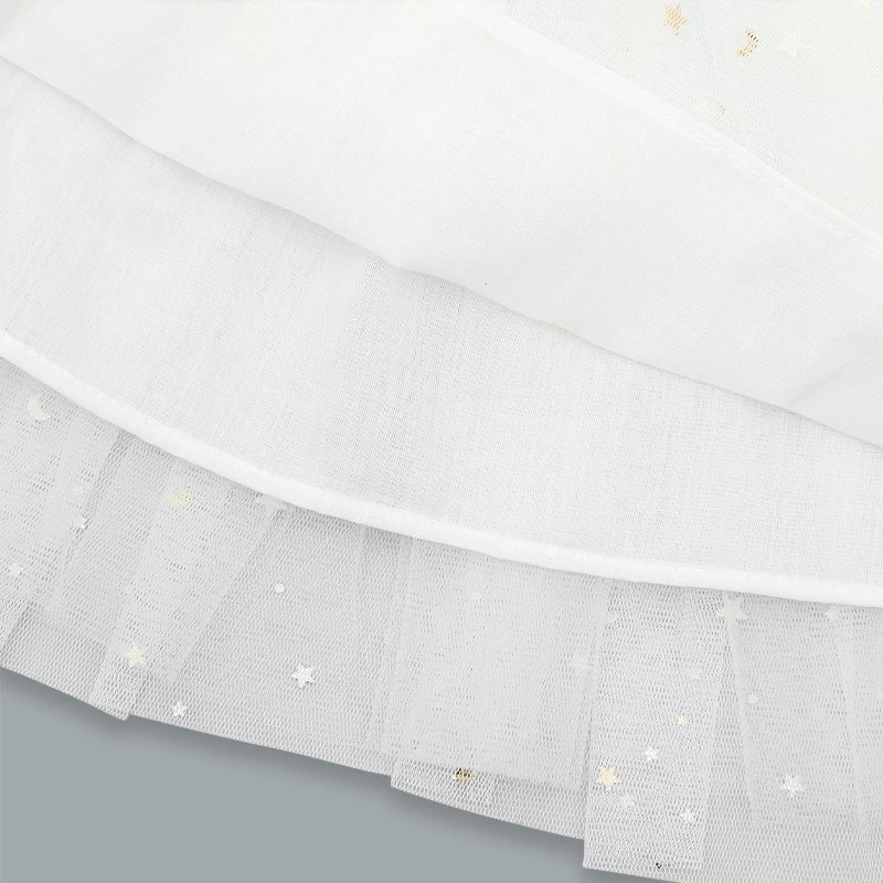 Đầm voan bé gái Rabity 953.010 màu trắng 6