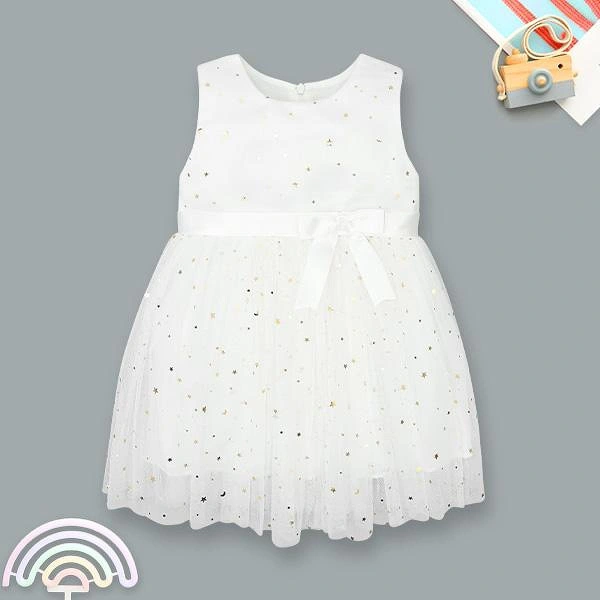 Đầm Rabity cotton trắng