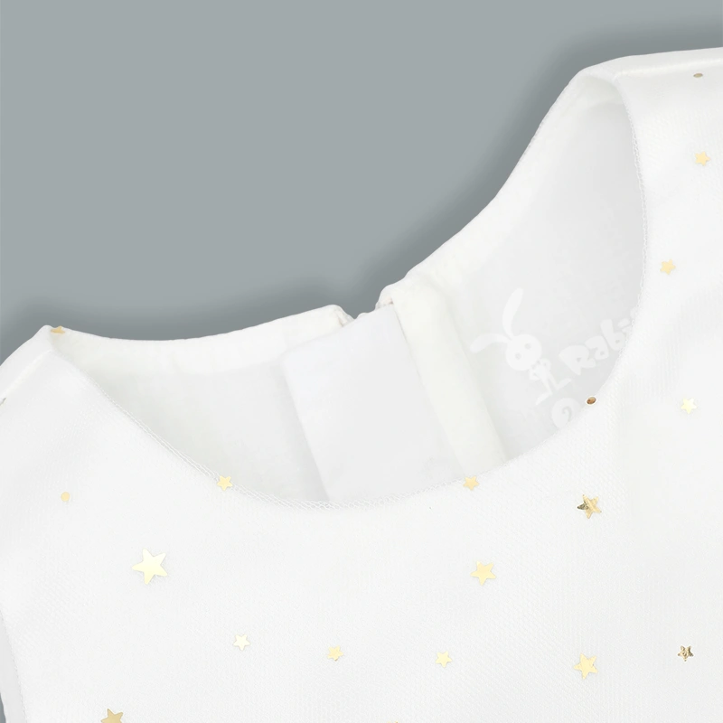 Đầm voan bé gái Rabity 953.036 màu trắng 3