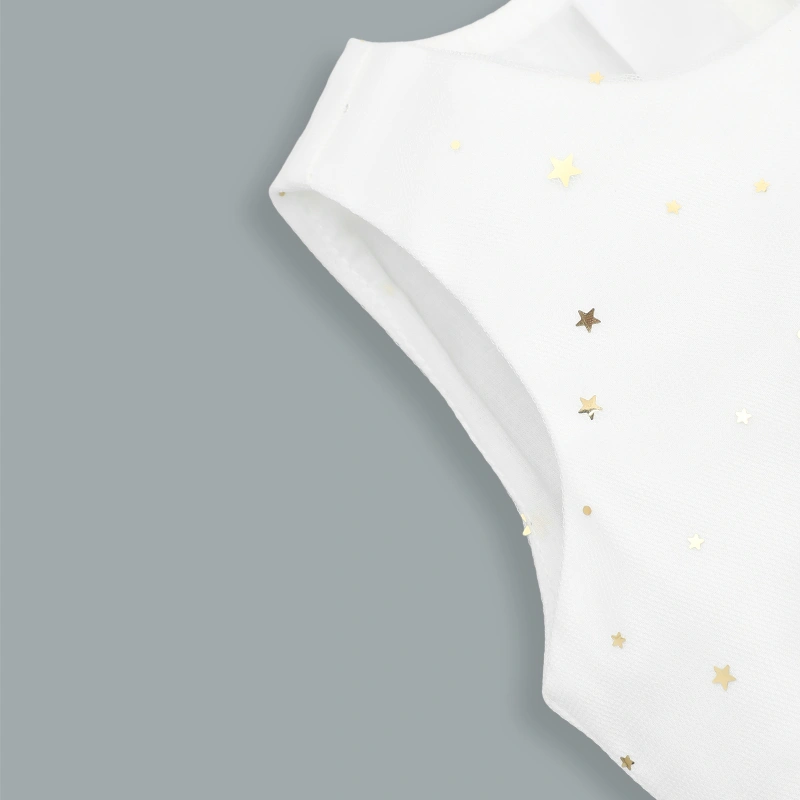 Đầm voan bé gái Rabity 953.036 màu trắng 4