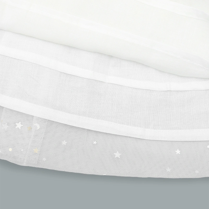 Đầm voan bé gái Rabity 953.036 màu trắng 6