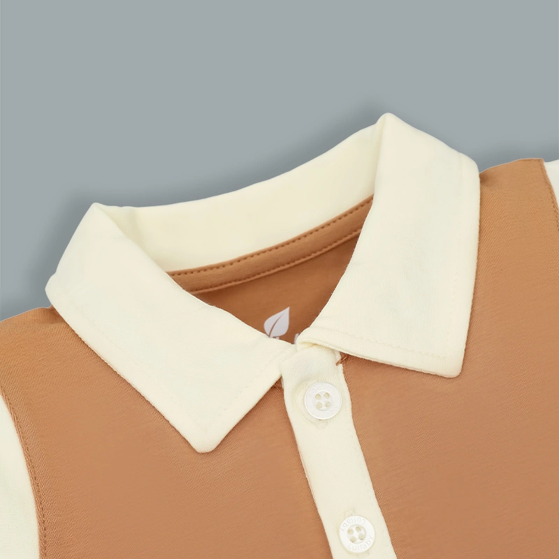 Đầm bé gái xếp ly Lullaby NH558N màu nâu 3