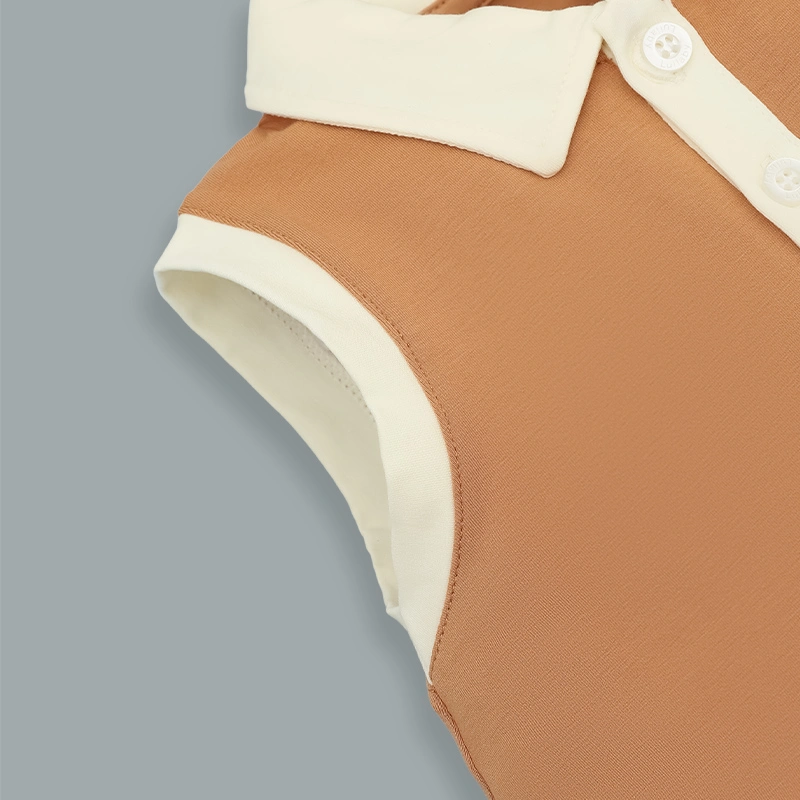 Đầm bé gái xếp ly Lullaby NH558N màu nâu 4