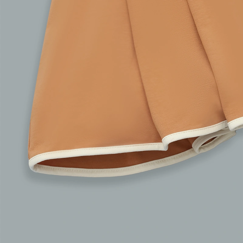 Đầm bé gái xếp ly Lullaby NH558N màu nâu 5