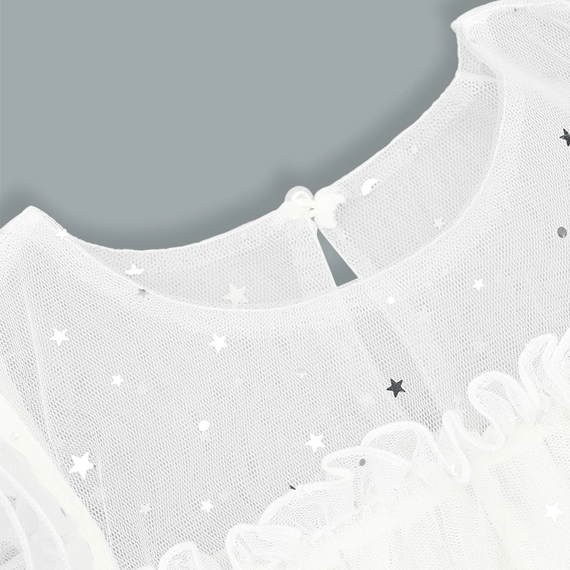 Đầm voan bé gái Rabity 553.010 màu hồng 12