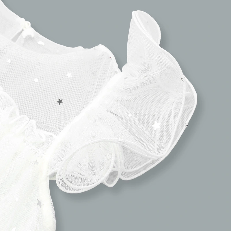 Đầm voan bé gái Rabity 553.010 màu hồng 13