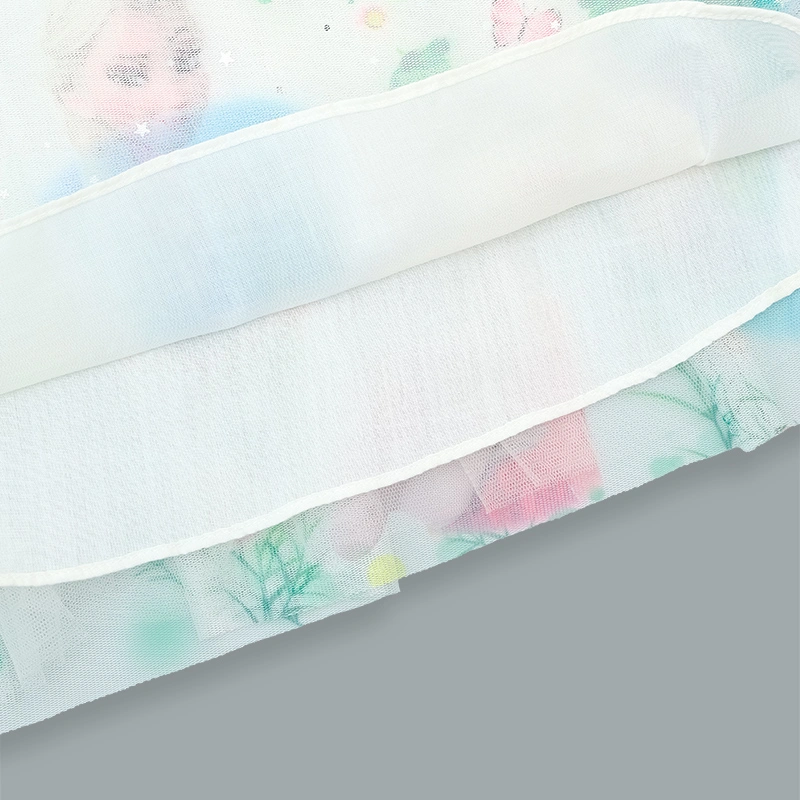 Đầm voan bé gái Rabity 553.010 màu hồng 15