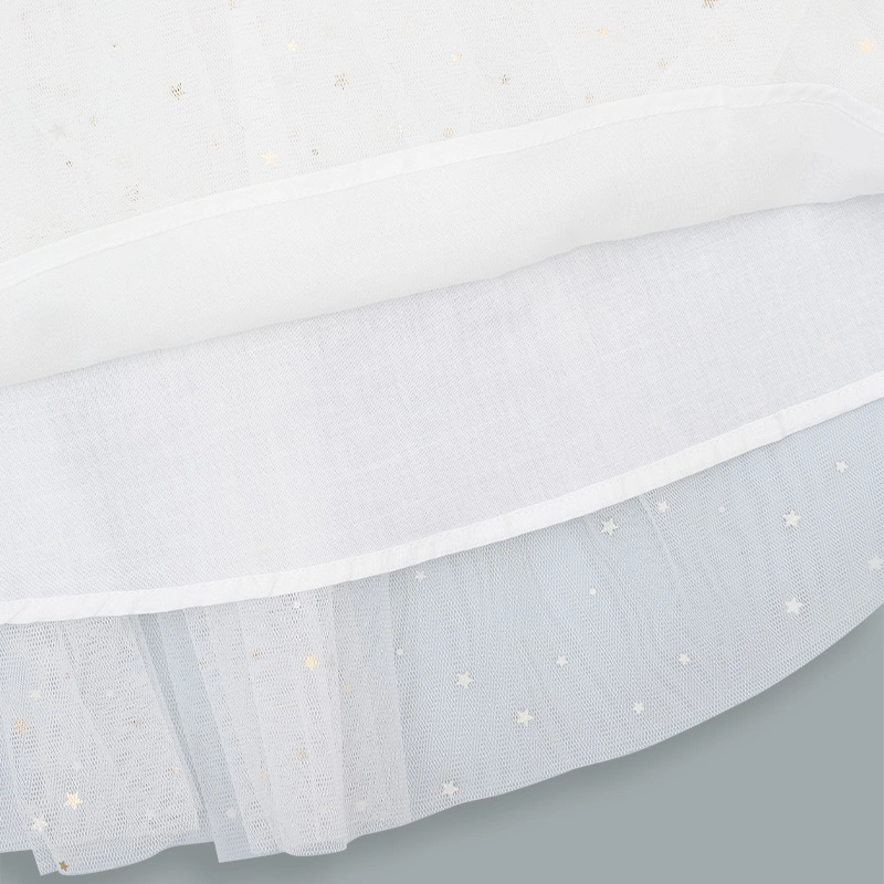 Đầm voan bé gái Rabity 953.900 màu trắng 6