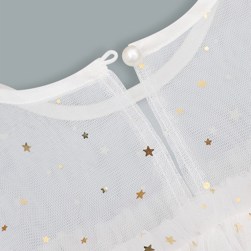 Đầm voan bé gái Rabity 953.900 màu trắng 7