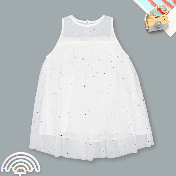 Đầm Rabity cotton trắng