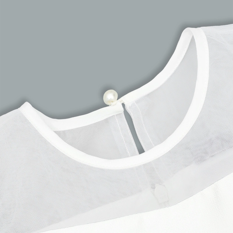 Đầm bé gái Rabity 553.008 màu trắng 3