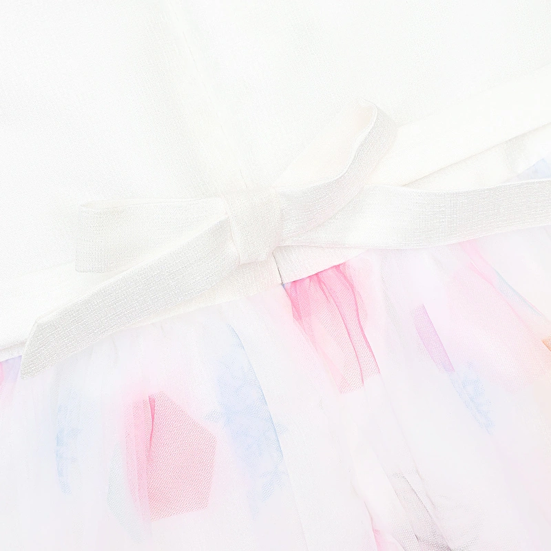 Đầm bé gái Rabity 553.008 màu trắng 9