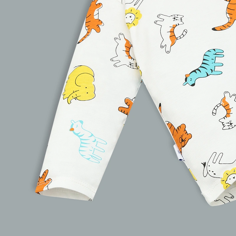 Bộ tay dài bé trai IQ Baby in voi màu vàng 5