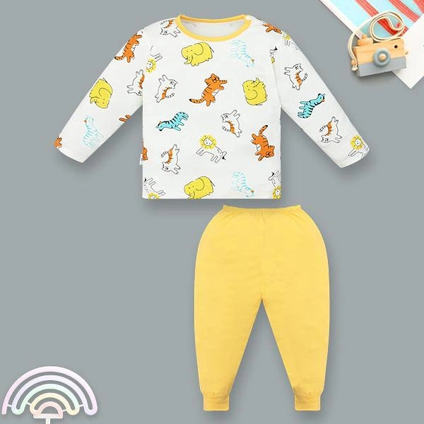 Bộ bé trai IQBaby visco vàng