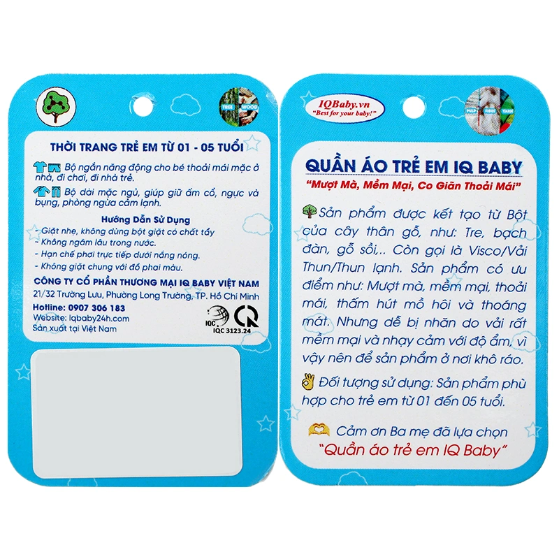 Bộ tay dài bé trai IQ Baby in thú màu xám 12