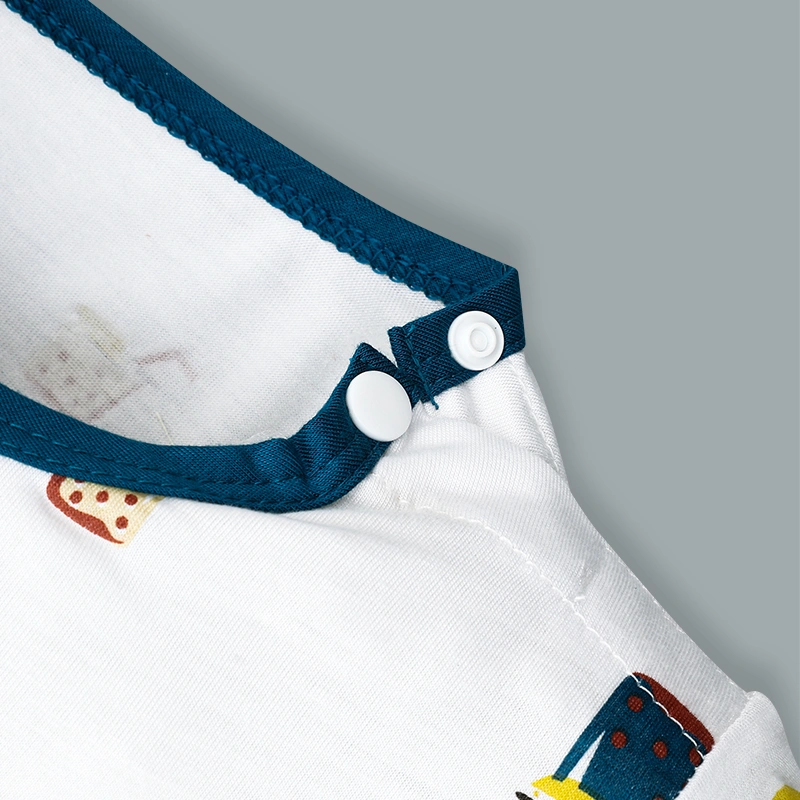 Bộ tay ngắn bé trai IQ Baby in gấu màu xanh 6