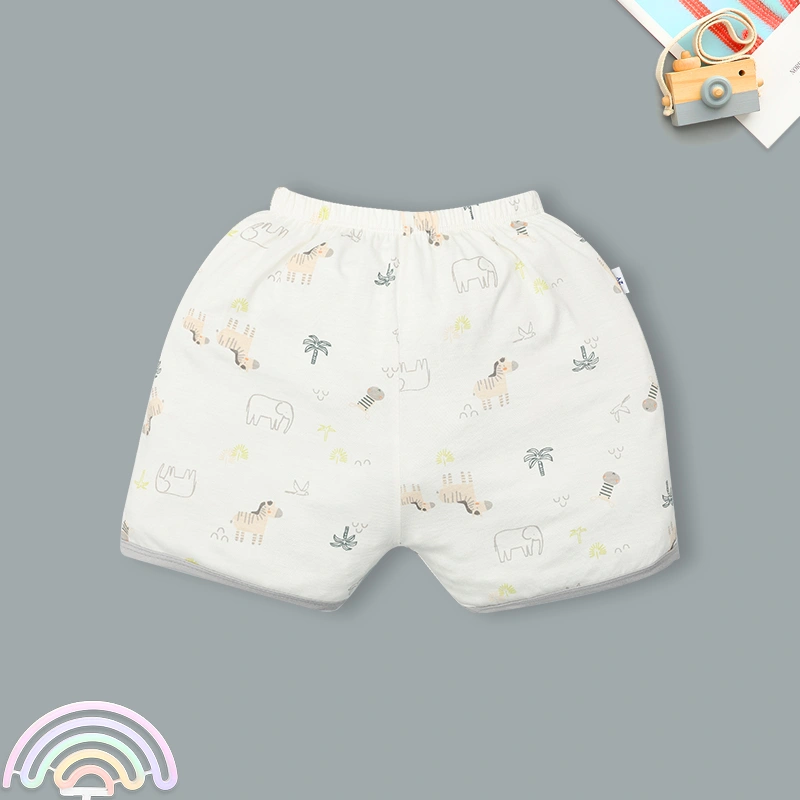 Bộ tay ngắn bé trai IQ Baby in cây dừa màu xám 6