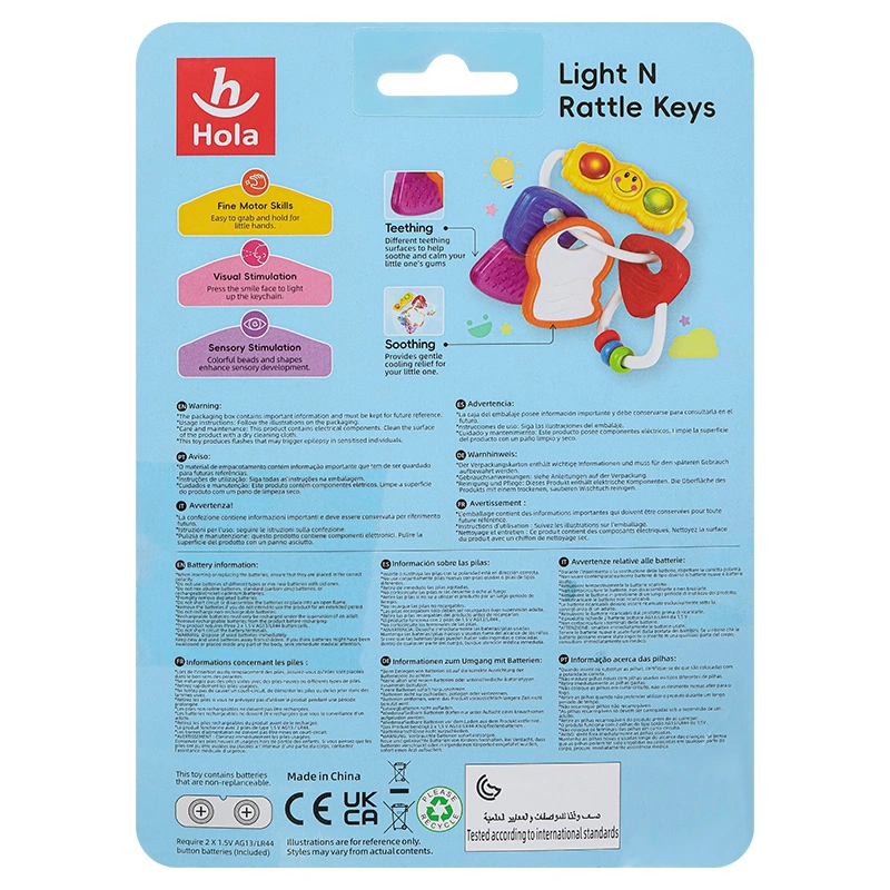 Đồ chơi chìa khóa lục lạc phát sáng Hola 9137 (306E) 3