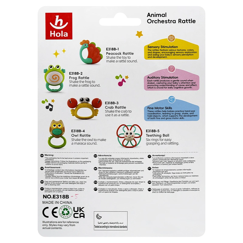 Đồ chơi lục lạc hình hoa hướng dương Hola 9175 (E318B-5) 3