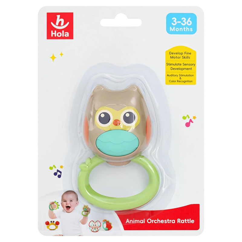 Đồ chơi lục lạc lắc tay hình Cú Mèo Hola 9168 (E318B-4) 2