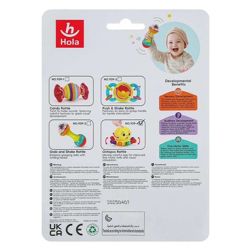 Đồ chơi lục lạc bạch tuộc Hola 9205 (939-4) 3