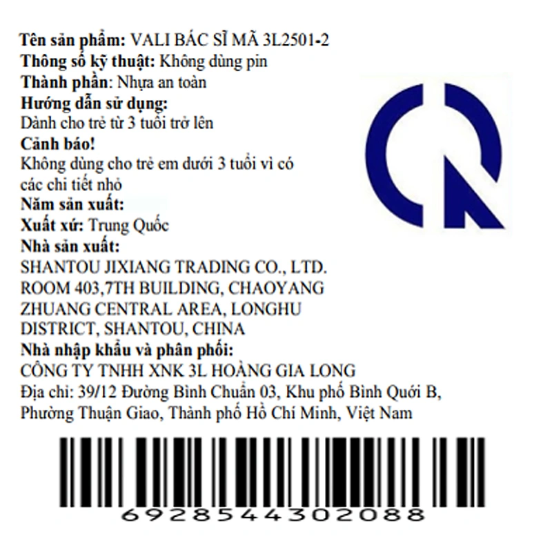 Đồ chơi balo dụng cụ bác sĩ 3L 2501-2 10