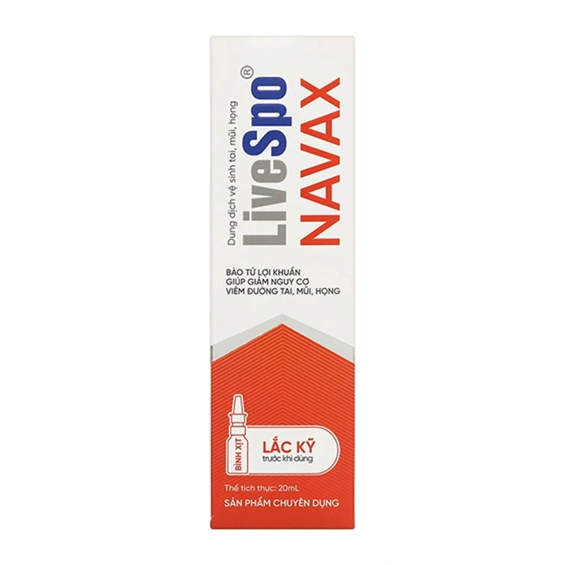 Dung dịch xịt mũi LiveSpo Navax hỗ trợ giảm nguy cơ viêm tai mũi họng cho bé chai 20 ml 2