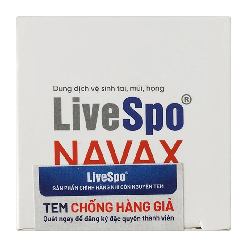 Dung dịch xịt mũi LiveSpo Navax hỗ trợ giảm nguy cơ viêm tai mũi họng cho bé chai 20 ml 6