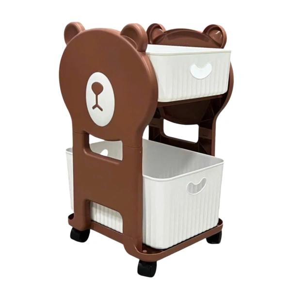 KỆ GẤU HAI TẦNG _KM HUGGIES - MÀU NGẪU NHIÊN