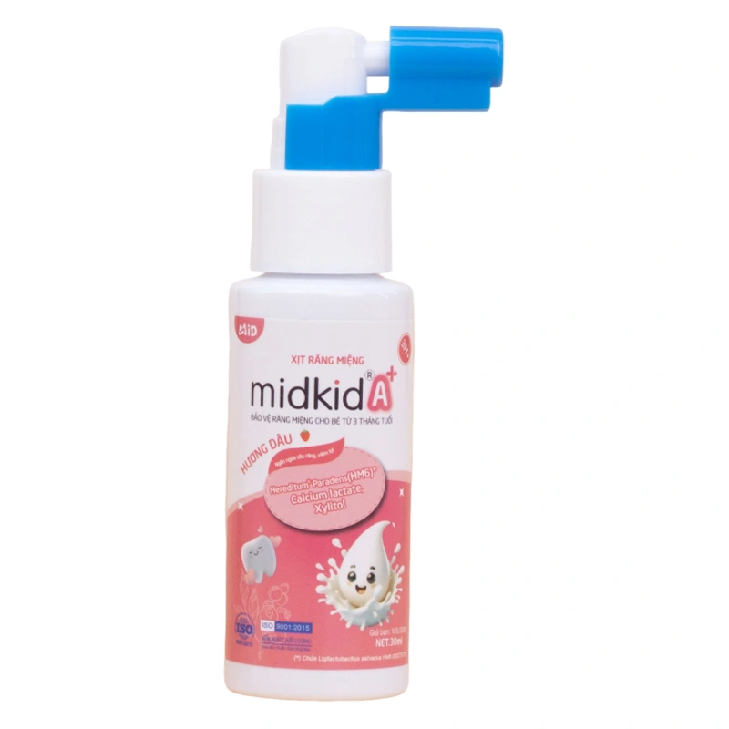 Midkid A+ chống sâu răng hương việt quất, 30 ml dạng xịt (từ 3 tháng) 17