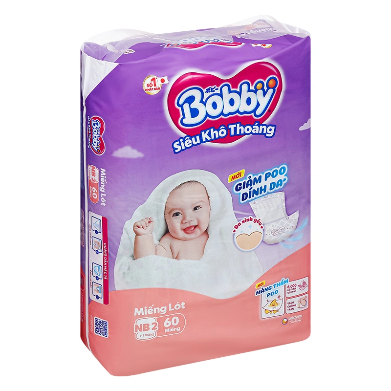 Miếng lót Bobby size NB1 108 + 6 miếng (Dưới 1 tháng) - Giao bao bì ngẫu nhiên 17
