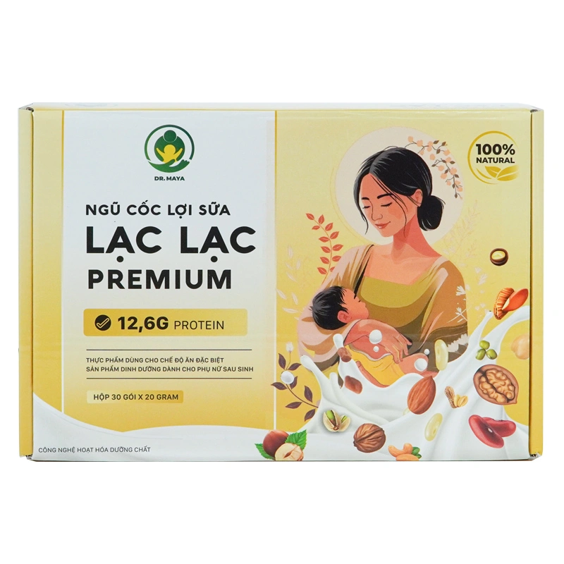 Ngũ cốc Dr.Maya Lạc Lạc Premium hỗ trợ lợi sữa, 30 gói dạng bột 2