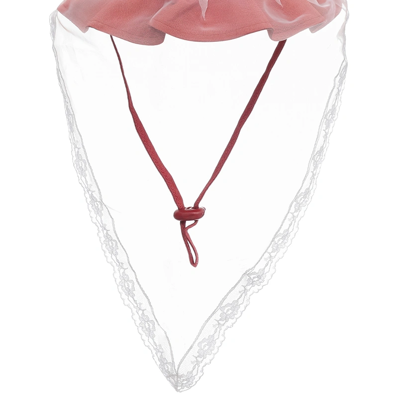 Nón vành cho bé Duy Ngọc 2059 khăn khủng long màu hồng 12