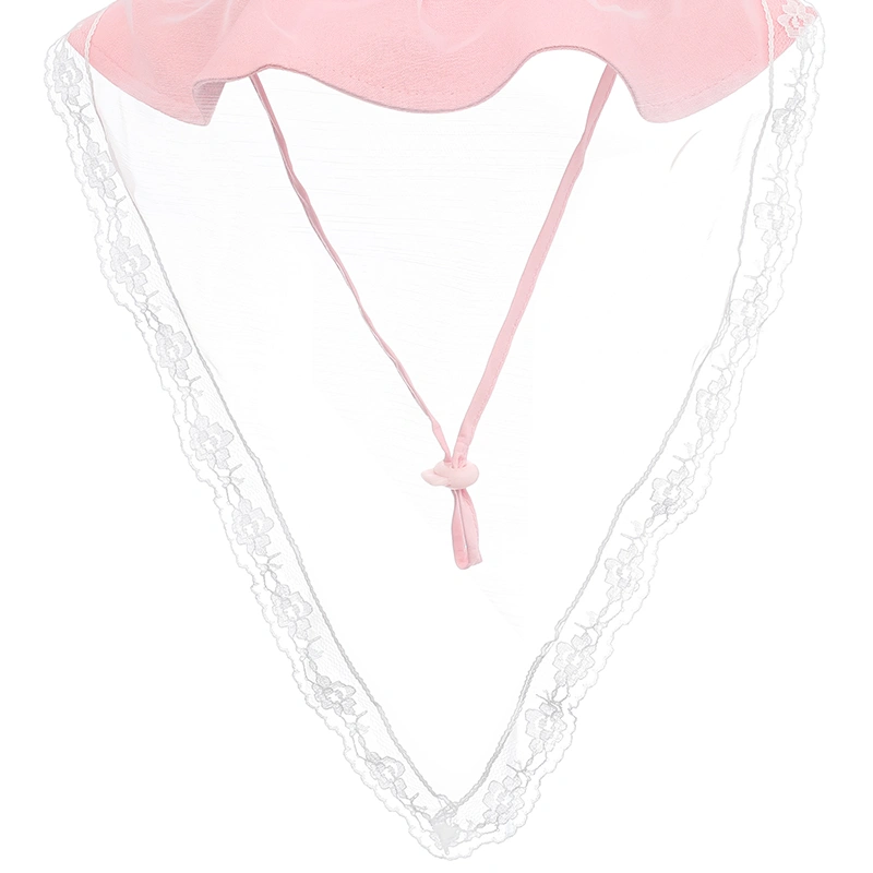 Nón vành cho bé Duy Ngọc 2059 khăn khủng long màu hồng 5