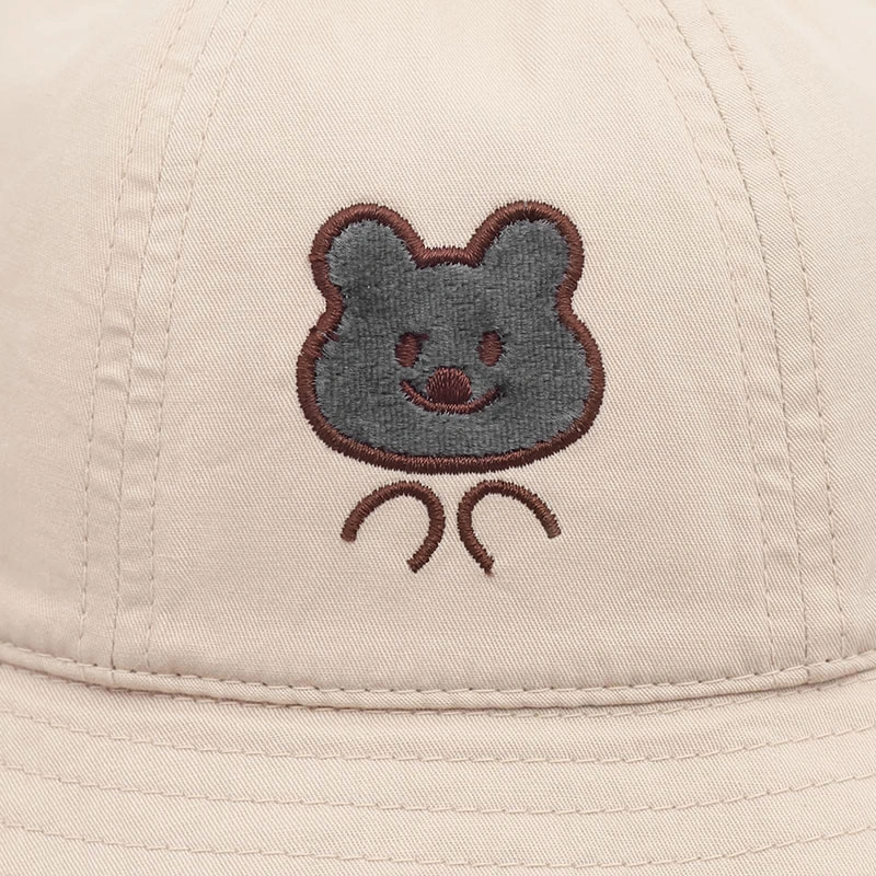 Nón vành cho bé Duy Ngọc 2561 Gấu kute màu kem 5