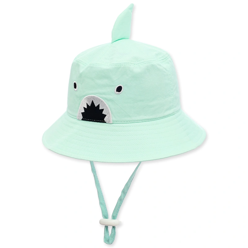 Nón vành cho bé Duy Ngọc cá mập màu xanh ngọc 2