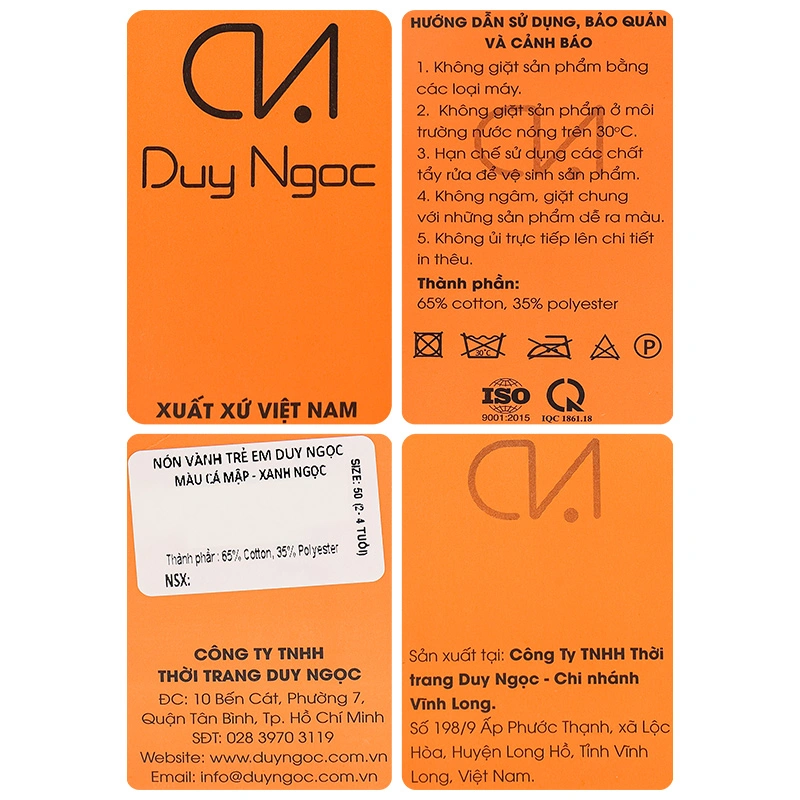 Nón vành cho bé Duy Ngọc cá mập màu xanh ngọc 7