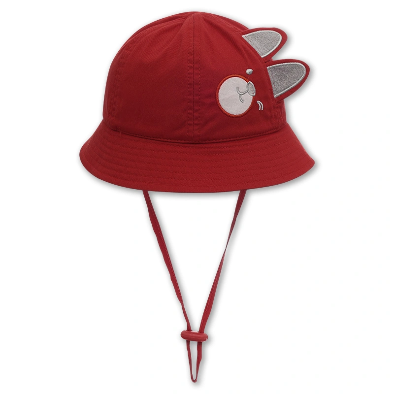 Nón vành cho bé Duy Ngọc mặt gấu nghiêng màu vàng 14